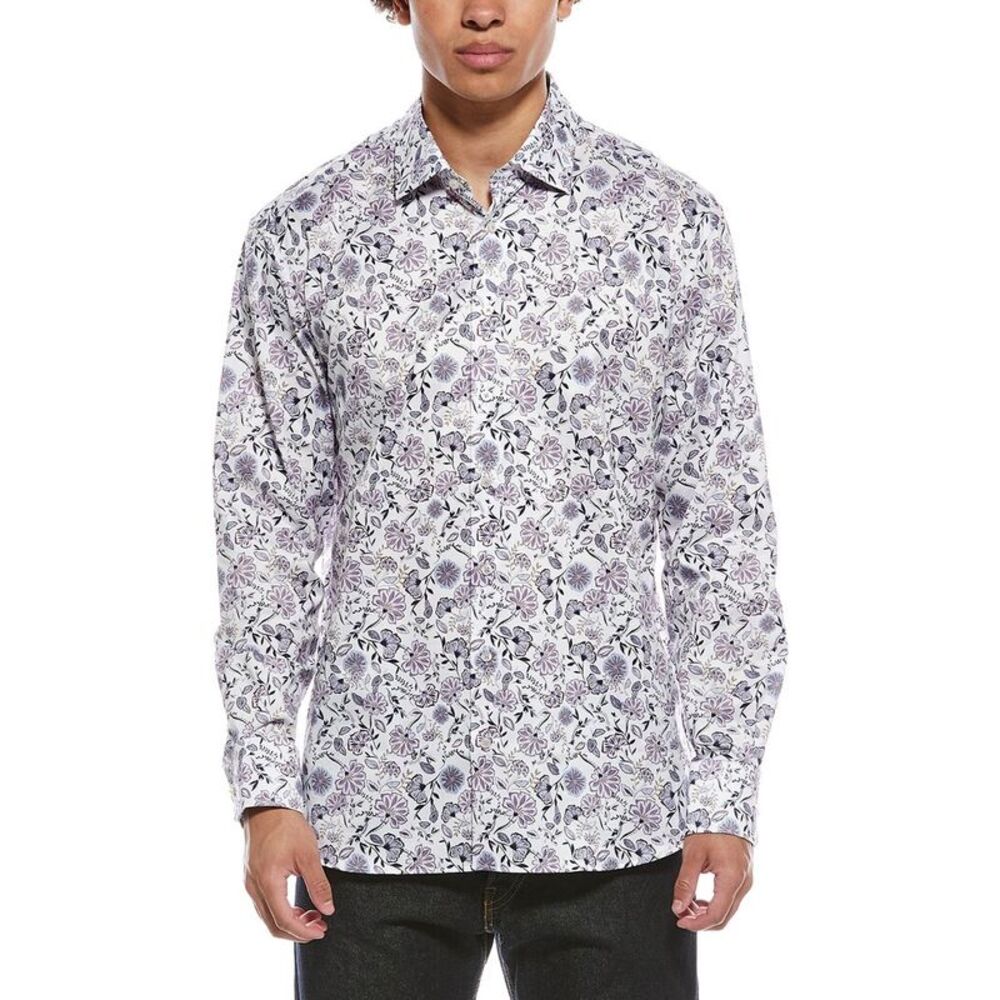 Eterna Mens Twill Shirt, Purple